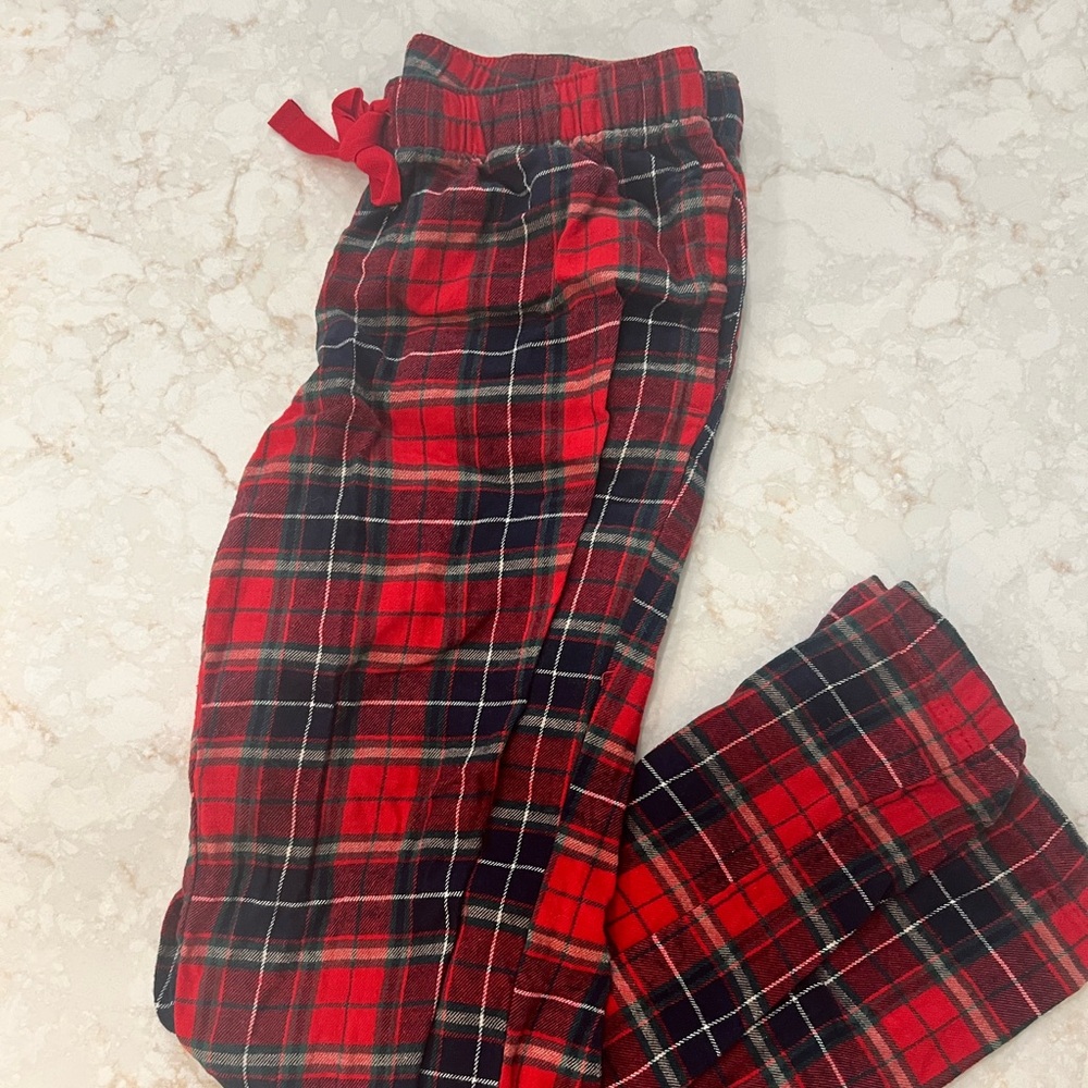Old Navy Red, Green, and Black Plaid Pants